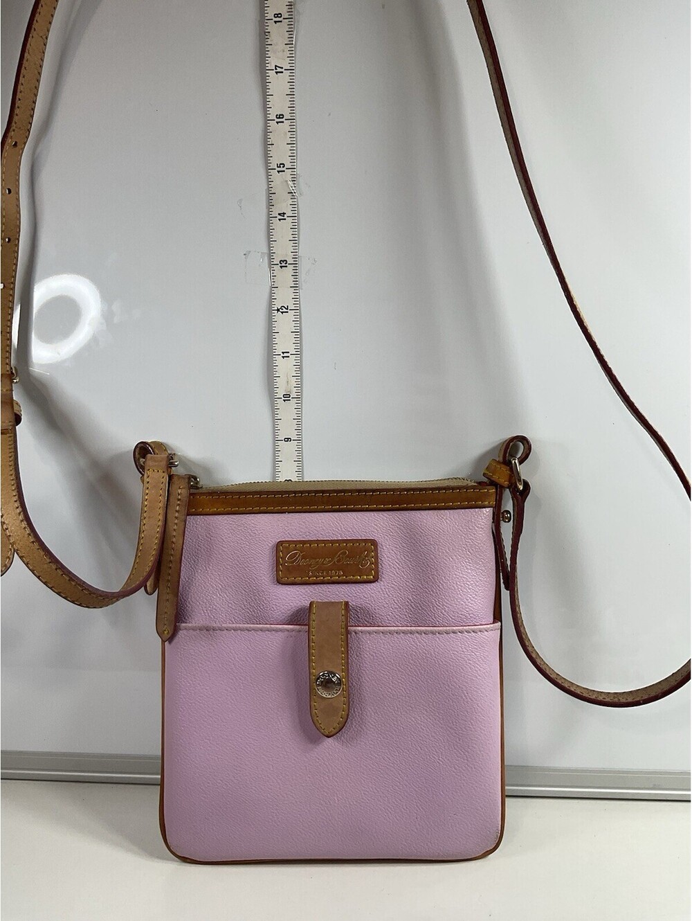 Dooney And Bourke Letter Carrier Crossbody Lavender